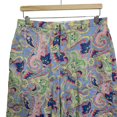 Bermudas Ralph Lauren Golf Paisley Para Mujer 12 Bolsillos Colorido Preppy Foto 1 de 4
