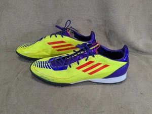 Adidas F30 Turf Soccer Cleats F50 Green Orange Purple Size 11.5 Men - Picture 1 of 23