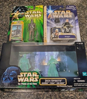 Star Wars 1999 2003 Lot 3 IG-88 Power of the Jedi POTJ Dengar Jedi Spirits POTF - Image 1 of 2
