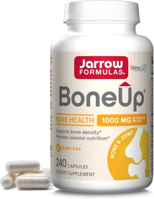 Jarrow Formulas BoneUp Vitamina D3 K2 Calcio para Densidad Ósea, 240 Cápsulas Foto 1 de 4