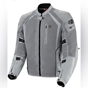 JOE ROCKET Men's Phoenix lon Motorcycle Jacket Silver Mesh Armored Waterproof XL - Picture 1 of 16