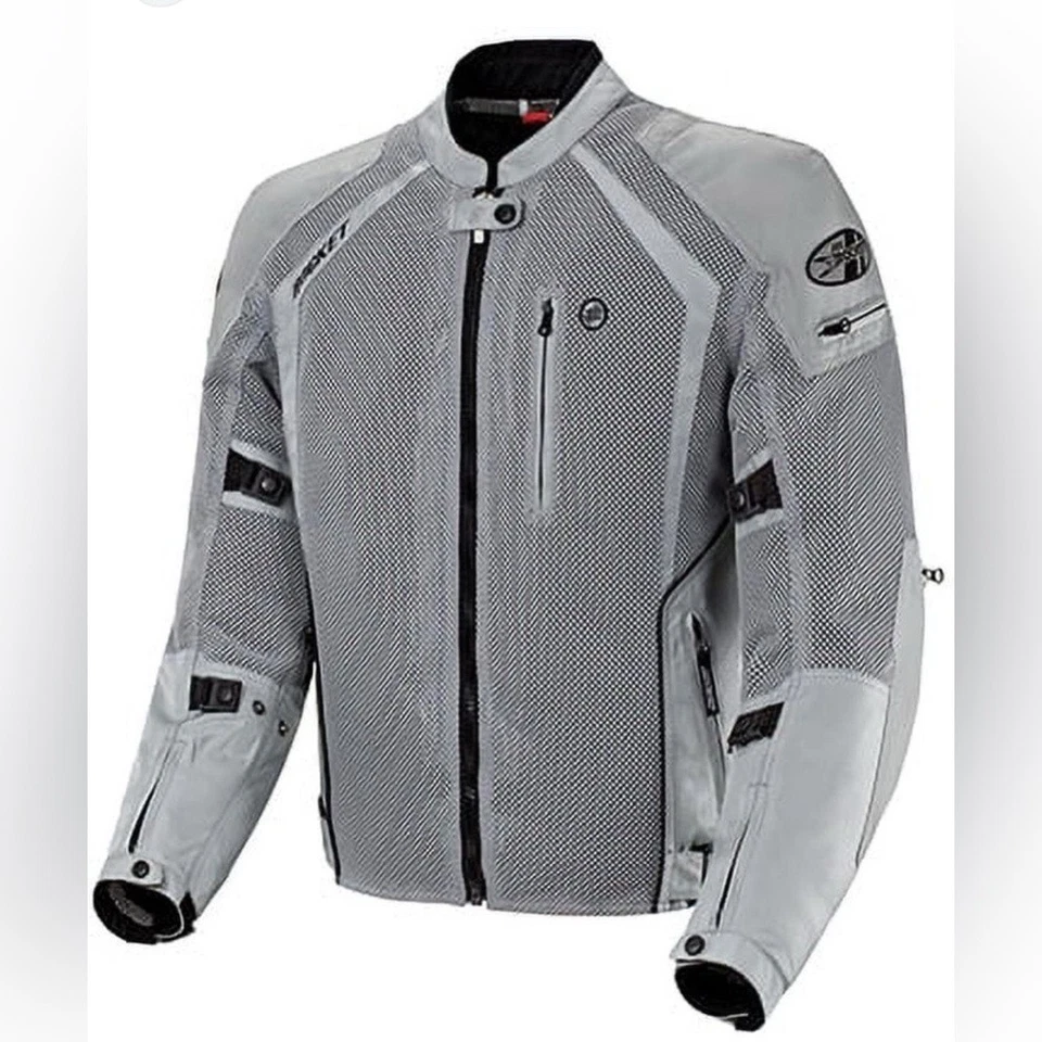 JOE ROCKET Men's Phoenix lon Motorcycle Jacket Silver Mesh Armored Waterproof XL - Image 1 of 4