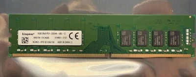 Kingston 16GB 2Rx8 PC4-3200AA DIMM DDR4-25600 Non-ECC 288-Pin Desktop Memory RAM - Image 1 of 2