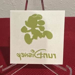 Green 2x2” Inch runDisney MINNIE MOUSE Running TEMPORARY TATTOO *SHIPS FREE - Picture 1 of 2