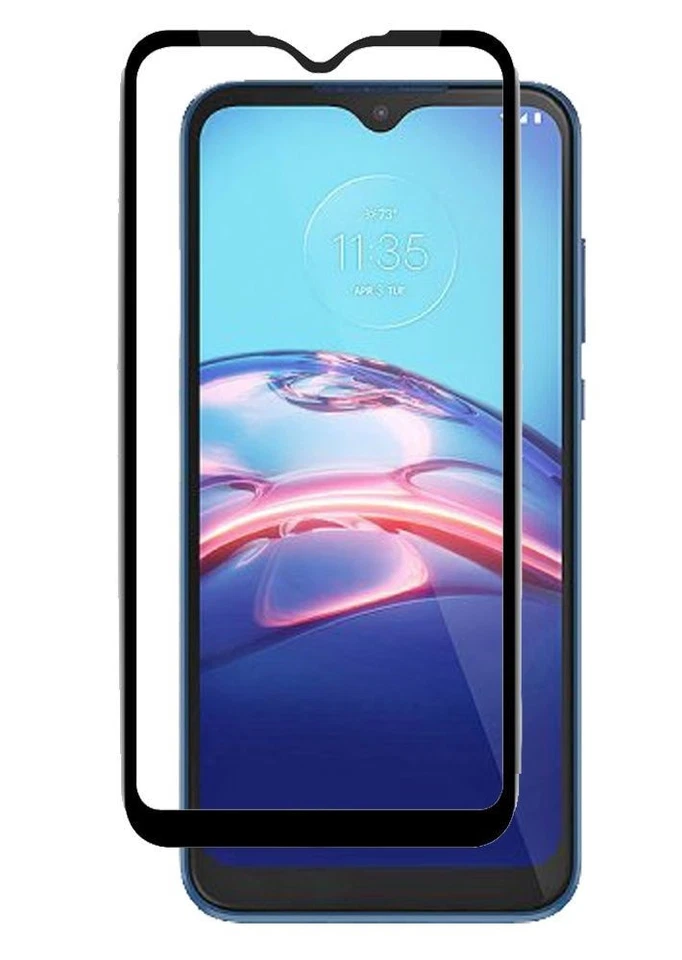 Vidrio templado con bordes negros GSA para Motorola Moto E 2020 negro transparente Foto 1 de 1