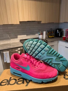 NIKE Air MAX 90 BR GS 833409-600, Ragazze Respirano Rosa Gioventù 7 anni - Foto 1 di 11