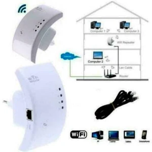 Ripetitore Amplificatore Segnale Lan Rete WPS Wireless-N Wifi Repeater 300 Mbps - Imagen 1 de 3