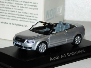 AUDI A4 CABRIOLET SILVER NOREV 830000 1/43 - Foto 1 di 1