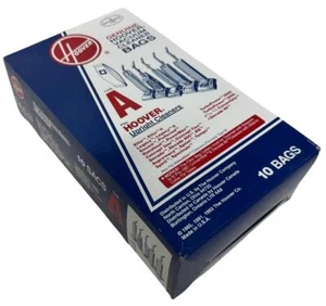 Hoover Type A Genuine Vacuum Cleaner Bags For Upright Cleaners 10-Pack - Picture 1 of 3