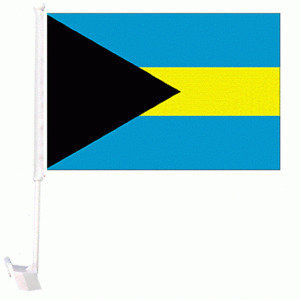 (2 Pack) Bahamas Country Car Window Vehicle 12x18 12"x18" Flag