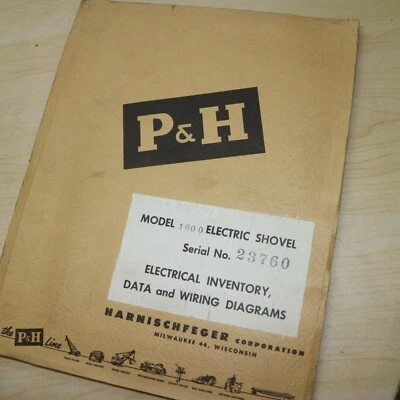 P&H 1800 Electric Shovel Electrical Inventory Schematic Diagrams Service Manual - Image 1 of 4