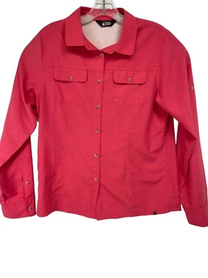 Eastern Mountain Sports  Womens Medium Coral  Color Vented Fishing Shirt (S20) - Image 1 of 4