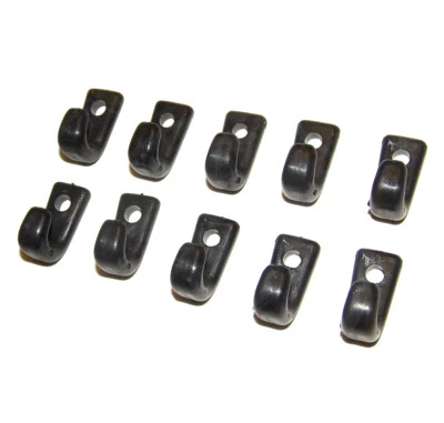 NORTHWEST TARP & CANVAS Kayak Lashing Hook, Bungee Hook, Canoe, Paddle Board, Black Nylon, 10 Pc.