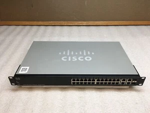 Cisco SG300-28PP 28-Port Gigabit PoE+ Managed Network Ethernet Switch - Zdjęcie 1 z 7