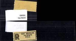 705085 Einschreibezettel Rekozettel R-Zettel Münichreith am Ostrong - Bild 1 von 1