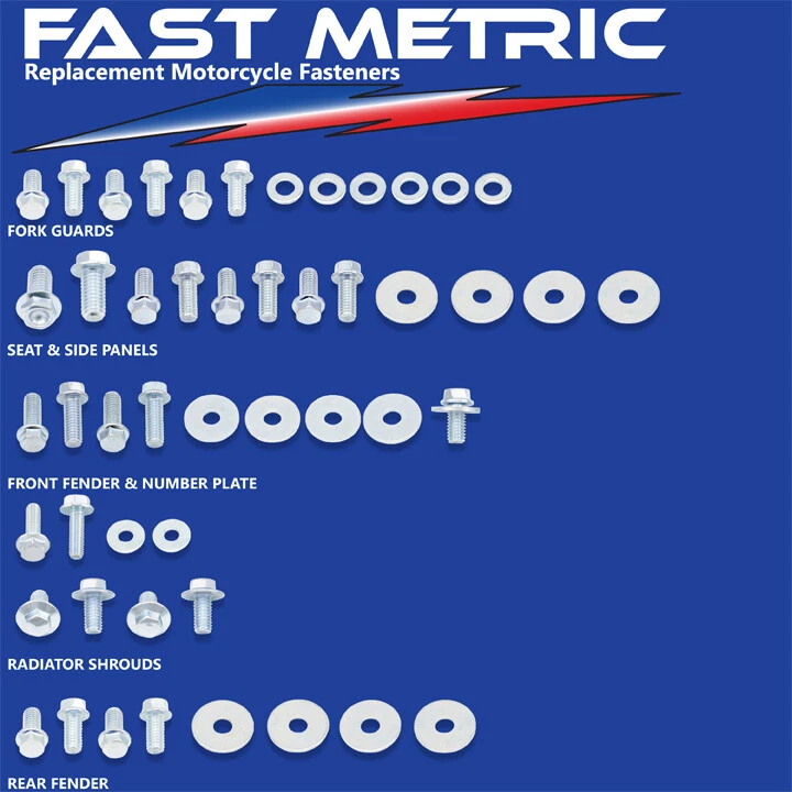 1987-1990 YZ 250 Plastics & Body Bolt Kits - EVERY Fastener you need -GUARANTEED - Image 1 of 1