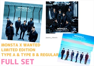 MONSTA X WANTED LIMITED EDITION A B REGULAR CD JAPAN - Picture 1 of 5
