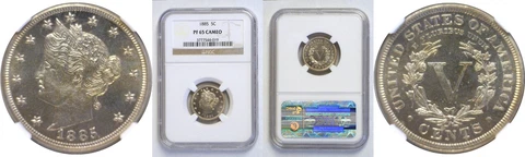 1885 Liberty Nickel NGC PR-65 CAM Cover