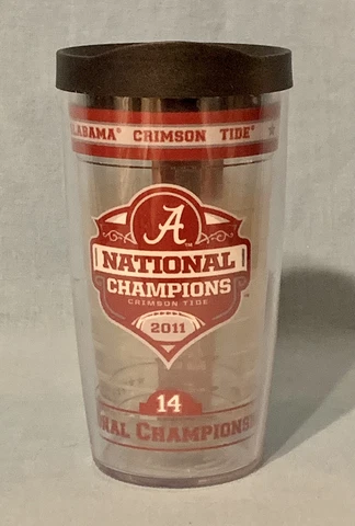 Alabama Crimson Tide 12 oz Tervis Tumbler 2011 National Champions Cover