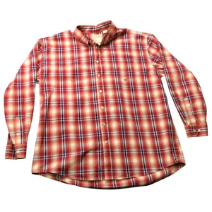Camicia uomo Roper Wear The West rossa a quadri cotone manica lunga con bottoni 2XL - Foto 1 di 11
