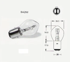 6 voltios 45/40 vatios Ba20d Bosch tipo coche clásico bombilla 390 (Par) - Imagen 1 de 7