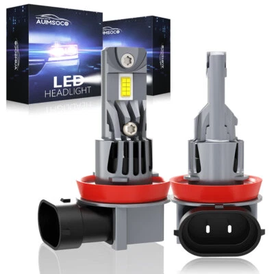 2x H11 LED Headlight Kit Bulbs Low Beam For Jeep Grand Cherokee 2014-2017 10000K - Image 1 of 4