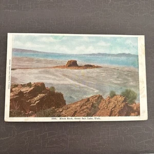 Antique Postcard Black Rock, Great Salt Lake, Utah UT Pub. Frank S Thayer - Picture 1 of 2