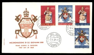 MayfairStamps Vatican FDC 1959 Pope John XXIII Combo First Day Cover aas_46757 - Picture 1 of 2