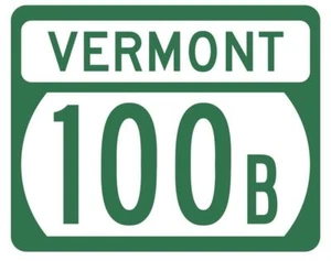 Vermont State Highway 100B Sticker Decal R5303 Highway Route Sign - Picture 1 of 1