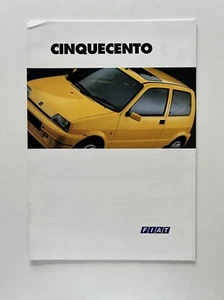 Fiat Cinquecento Car Sales Brochure - Picture 1 of 4