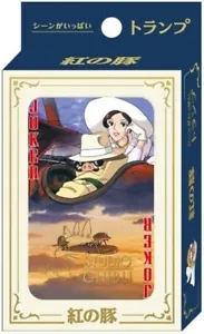 MAZZO CARTE DA GIOCO PORCO ROSSO STUDIO GHIBLI NUOVO GIAPPONE spedizione gratuita - Foto 1 di 1