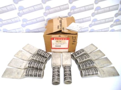  (10) BURNDY - YA392NU- Undrilled HYLUG -750kcmil LONG BARREL 600V 35kA Tin/CU - Image 1 of 4