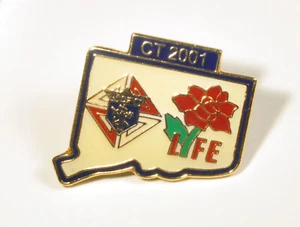 2001 State of Connecticut Knights of Columbus "LIFE" Anstecknadel Bruderorden - Bild 1 von 3