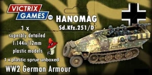 Victrix Hanomag 251/D 12mm 1:144 scale WWII 1 x plastic sprue loose VG12012 - Picture 1 of 9