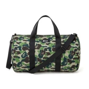 BNWT BAPE A Bathing Ape Duffle Bag Hand Bag Camo Green 2020 Spring Magazine JP - Picture 1 of 19