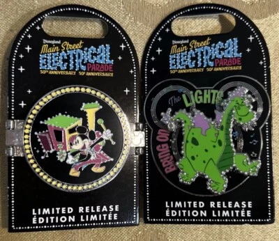 Prendedor Plegable Disney Par Main Street Electrical Parade Elliot El Dragón LE Pins Foto 1 de 4