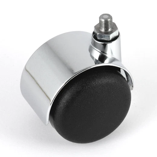 Möbelroll 50 mm für USM Haller Rolle Weichbodenrolle Chrom ohne Bremse verchromt - Bild 1 von 1