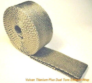 Titanium-Plus™ Vulcan Dual Tone Ultra Exhaust Wrap 2’X50” Made In USA - Bild 1 von 5
