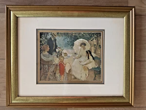 Emanuel-Phillips-Fuchs Happy Family Frühstück Frau mit Kindern Kunstdruck gerahmt - Bild 1 von 10