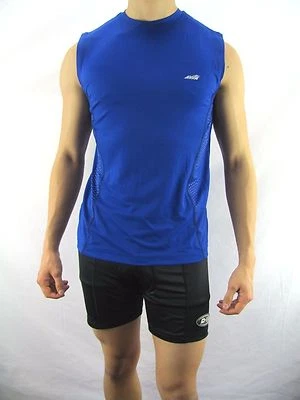 Camisa jersey de verano azul sin mangas Avia para hombre pequeña APZ17 Foto 1 de 4