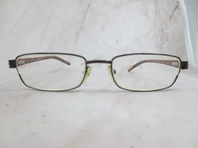 Marco de gafas Ted Baker Hurricane B126 para mujer marrón metal rectangular 52-17-135 Foto 1 de 4