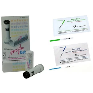 Fertility Saliva Test Mini-Microscope 40 Ovulation Tests 10 Pregnancy Strips - Picture 1 of 12