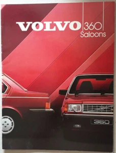 Volvo 360 Saloons Brochure 1984 - GLE GLE Injection - Picture 1 of 3