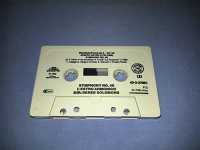 JOSEPH HAYDN L'ESTRO ARMONICO SYMPHONY 49 58 CLASSICAL CASSETTE (NO INLAY #243) - Image 1 of 2