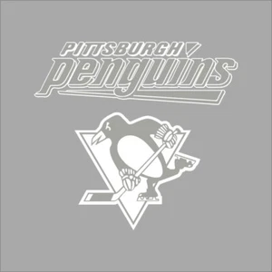 Pittsburgh Penguins #5 NHL Team Logo 1 Color Vinyl Decal Sticker Car Window Wall - Picture 1 of 7