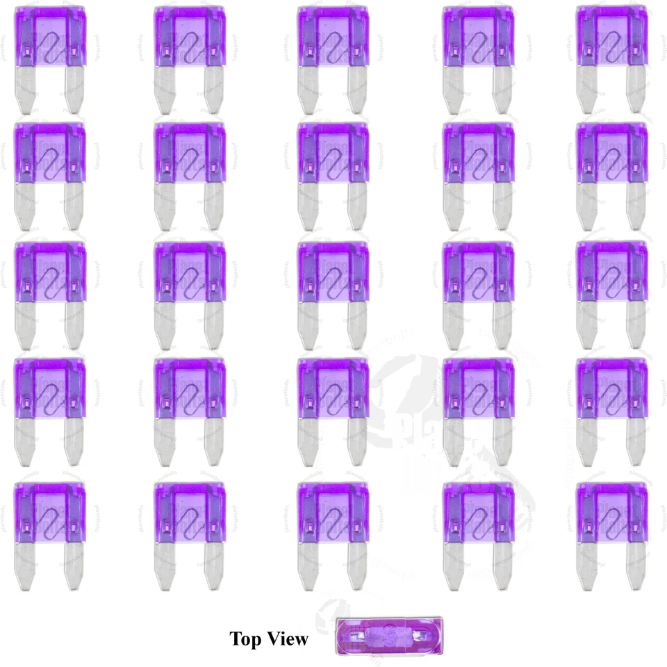 Kit de juego de pala de viaje automotriz 3A Amp 25x mini hoja fusible APM ATM motocicleta Foto 1 de 2