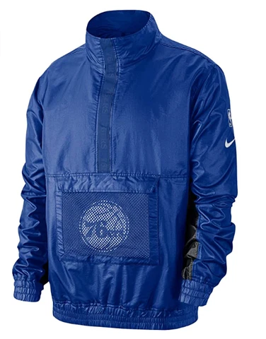 Nike PHI Mens Light Weight Courtside Jackets AV0635-495 Cover