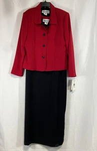 Jessica Howard Women Black Dress Set Size 16 - Picture 1 of 8