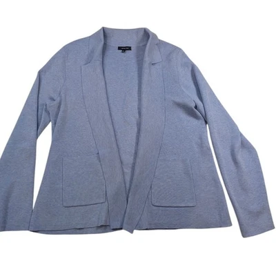 Verve Ami Light Blue Knit Blazer Cardigan Jacket – Women's XL - Image 1 of 4