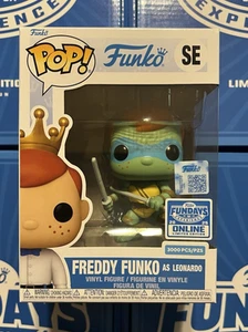 GRAIL POP! Fundays 2025 Freddy Funko As Leonardo LE of 3000 Online Box TMNT Rare - Picture 1 of 7